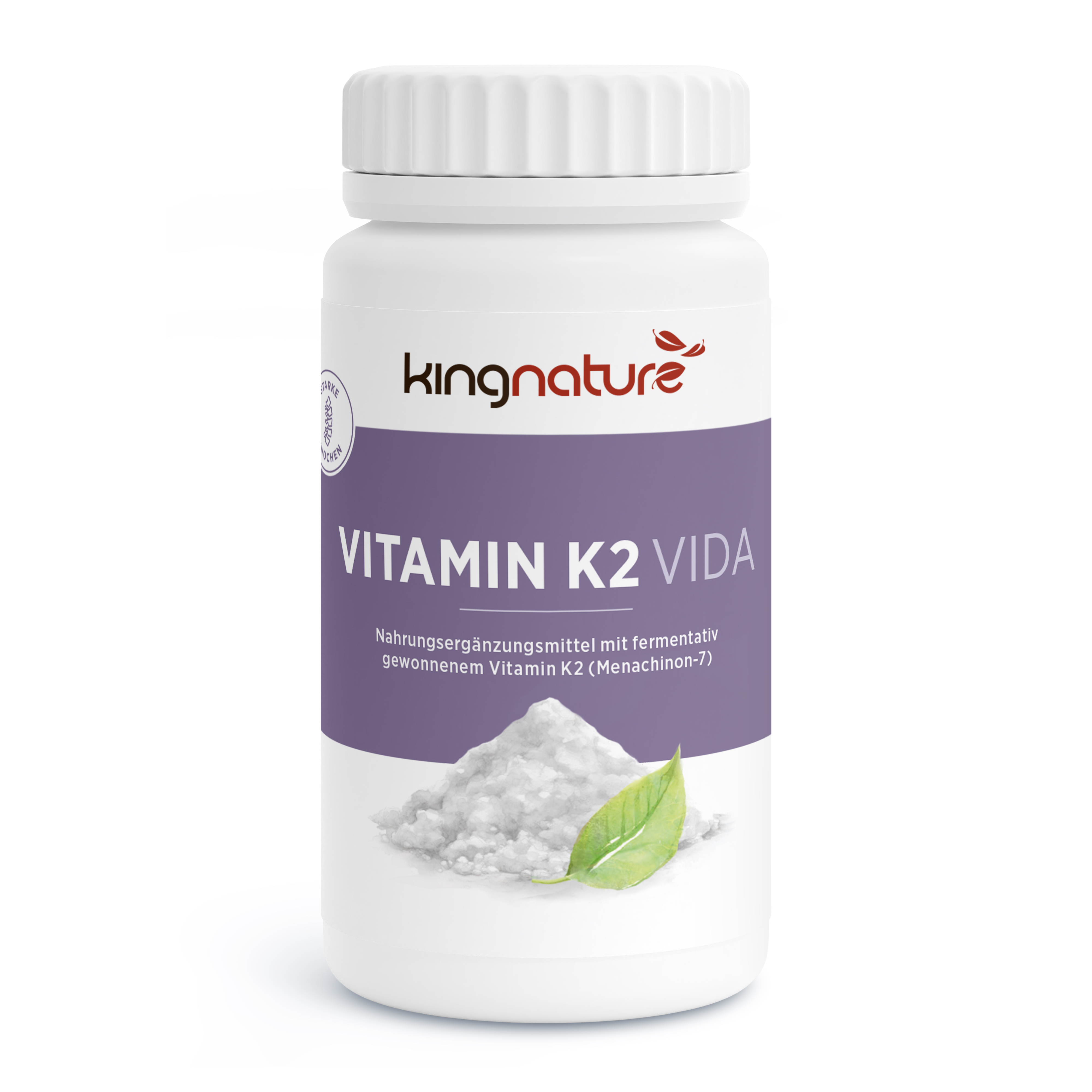 Vitamin-K2 Dose von kingnature Vorderseite